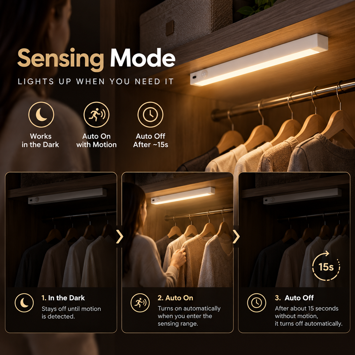 GlowSense™ Motion Sensor Light