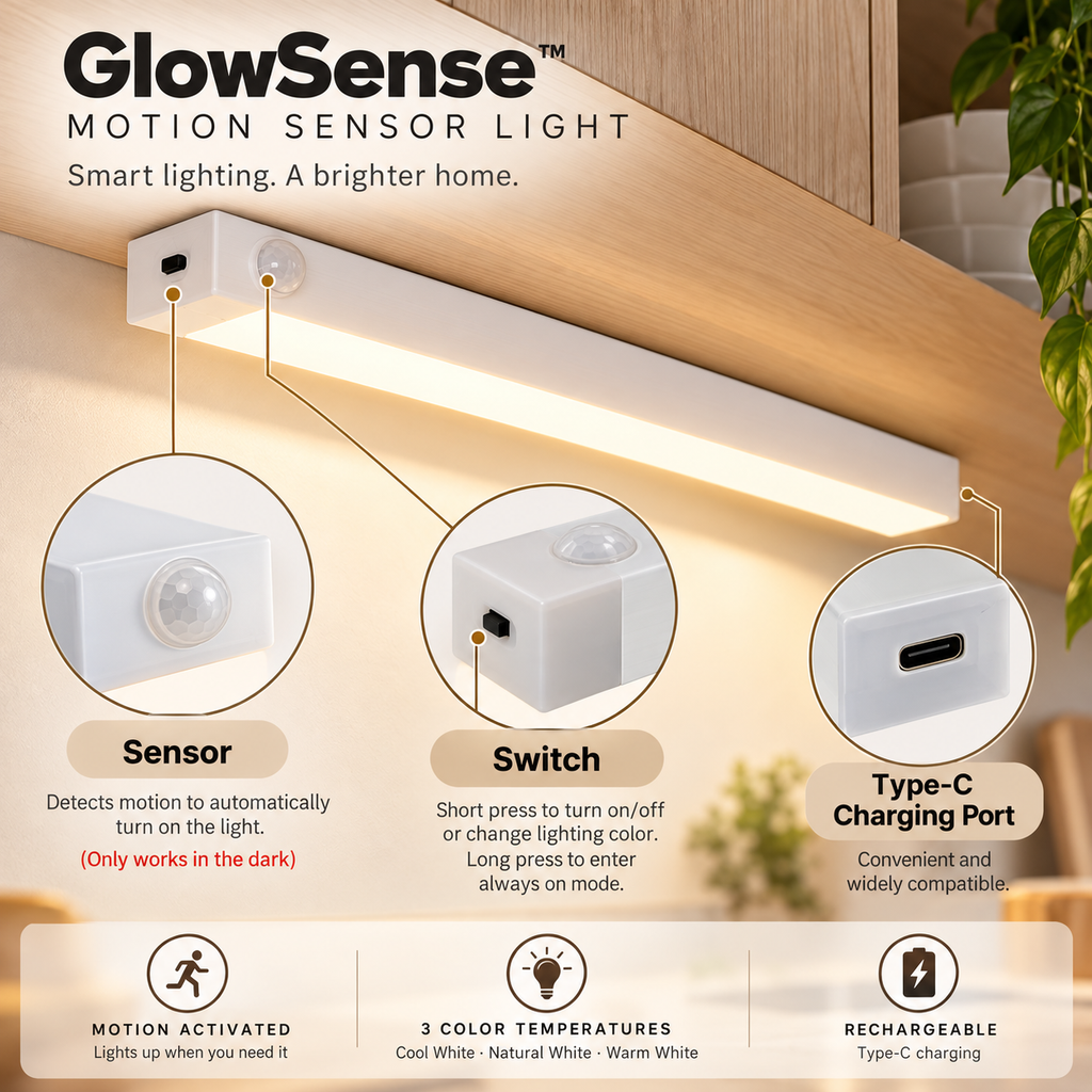 GlowSense™ Motion Sensor Light